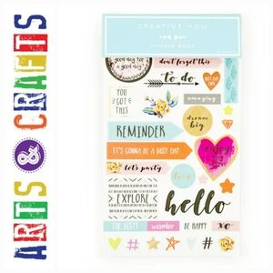 2/$8 Creative You Multicolor Paper to-Do Sticker Book, 400 Sticker Designs